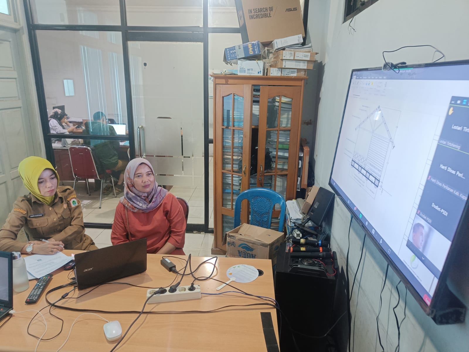 DISKAN Kapuas Hulu mengikuti Zoom Meeting Persiapan Pelaksanaan KALAJU ...