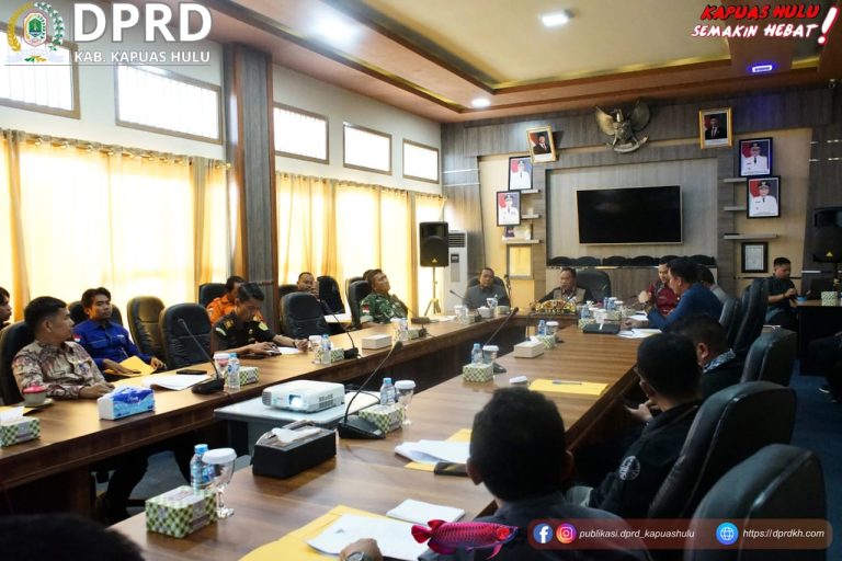 DPRD Kapuas Hulu Hadiri Rapat Pembentukan Tim Satgas Penanggulangan Bencana Kabut Asap